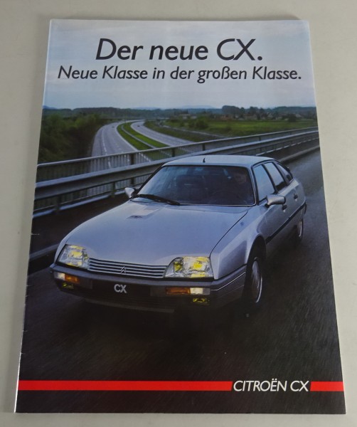 Prospekt / Brochure Citroen CX | Neue Klasse in der großen Klasse Stand 07/1985