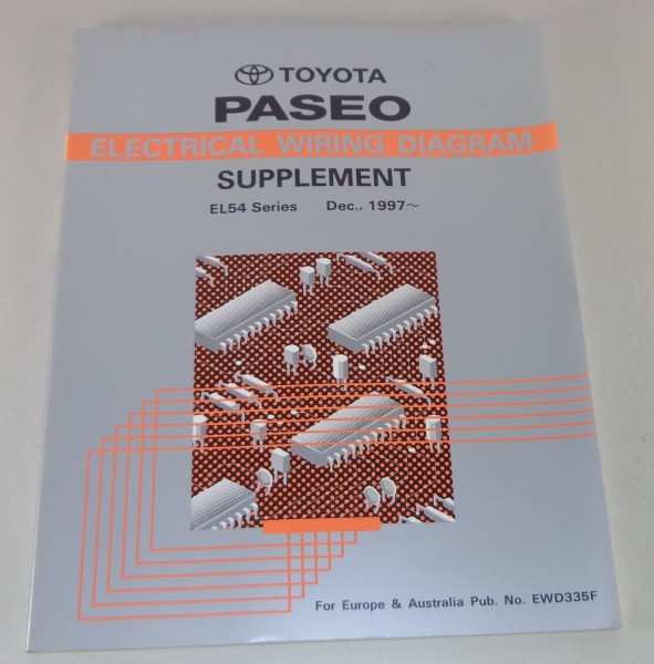Workshop Manual Toyota Paseo electrical wiring diagram supplement Stand 1997