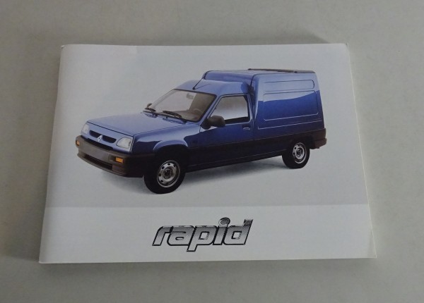 Betriebsanleitung / Handbuch Renault Rapid / Break / Combi / Kasten Stand 1997