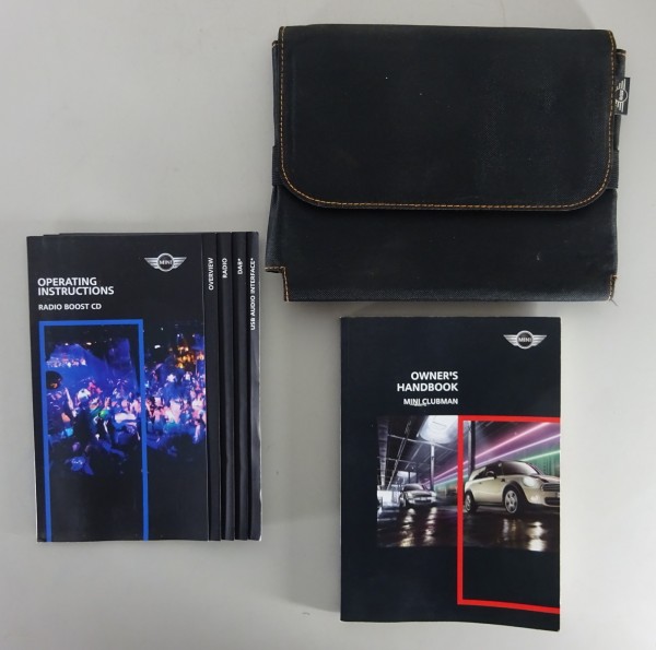 Owner's Manual + Wallet R56 + R55 Mini + Mini Clubman One, Cooper / S / SD 2011