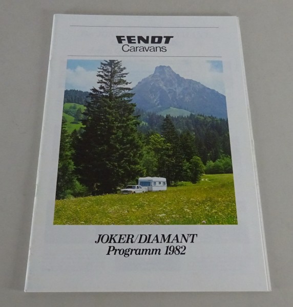 Prospekt / Broschüre Fendt Caravans Joker / Diamant Stand 1982