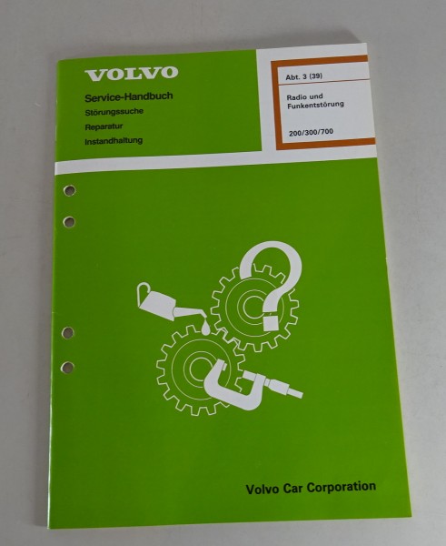 Werkstatthandbuch Volvo 760 Radio und Funkentstörung von 06/1988