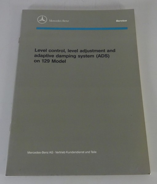 Workshop Manual Introduction Mercedes Level Control R129 300 500 SL from 06/1990
