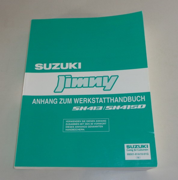 Werkstatthandbuch Nachtrag Suzuki Jimny SN 413 / SN 415 D von 01/2005