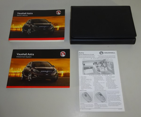 Owner's Manual + Wallet Opel / Vauxhall Astra J from 08/2012