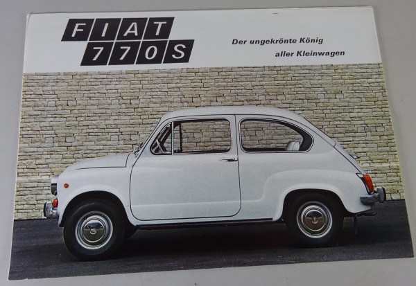 Prospekt / Broschüre | Fiat 770S | Stand 12/1970