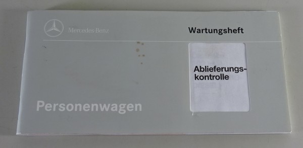 Scheckheft Mercedes-Benz R129 SL / W124, A124 / W140 / W210 blanko Stand 06/1996