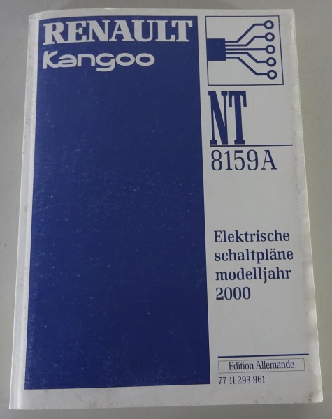 Werkstatthandbuch Elektrik / Schaltpläne Renault Kangoo Modelljahr 2000