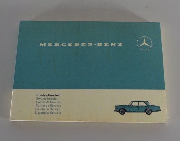 Scheckheft Mercedes-Benz R113 280 SL / W108 / W109 / W111 / W112 C / C 09/1966