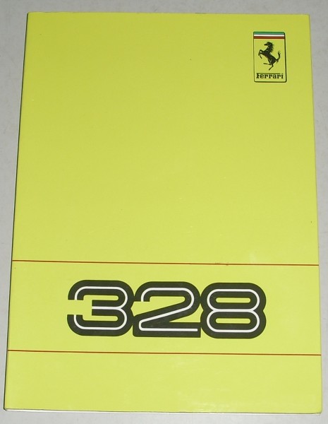 Betriebsanleitung Owner´s Manual Uso e manutenzione Ferrari 328 GTB GTS 1988