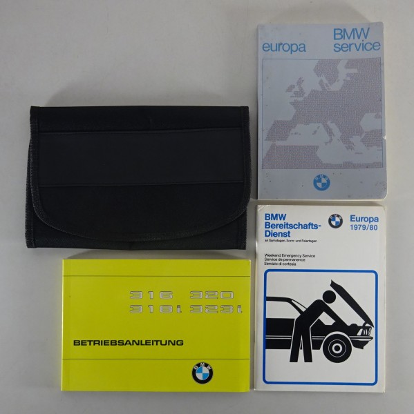 Bordmappe + Betriebsanleitung BMW E21 3er 316 318i 320 323i Stand 08/1980