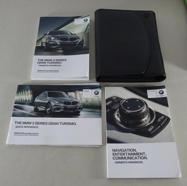 Owner's Manual + Wallet BMW 3-Series GT Gran Turismo F34 from 2013