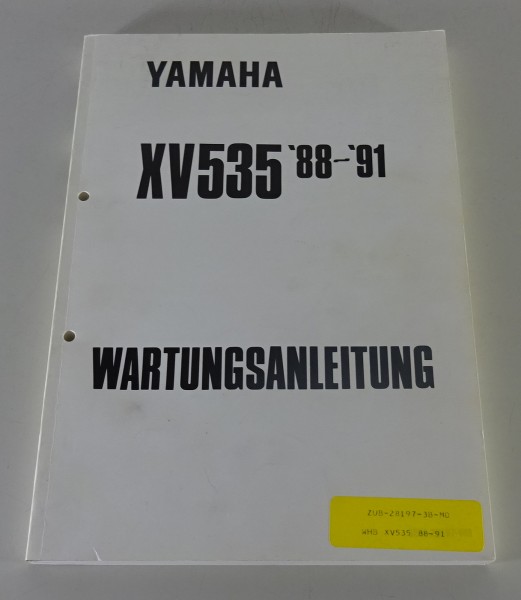 Werkstatthandbuch / Wartungsanleitung Yamaha XV 535 Virago Stand 12/1988