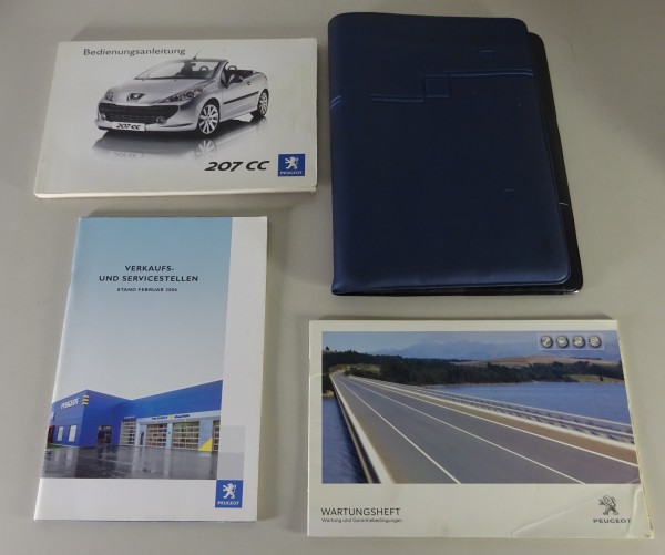 Bordmappe + Betriebsanleitung Peugeot 207 cc Stand 2006
