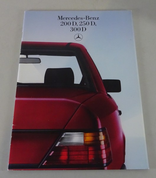 Prospekt / Broschüre Mercedes Benz W124 Diesel 200 D 250 D 300 D Stand 12/1984