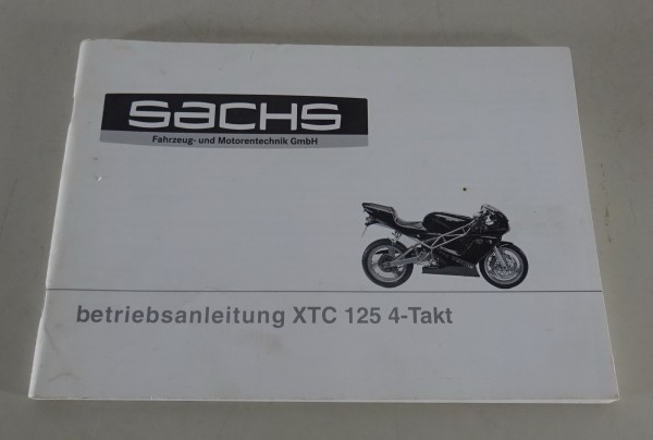 Betriebsanleitung / Handbuch Sachs XTC 125 4- Takt Stand 02/2004