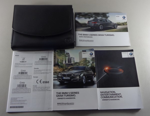 Owner's Manual + Wallet BMW 5-Series GT Gran Tourismo 528i 535i etc from 6/2013