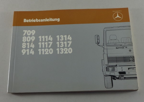 Betriebsanleitung Mercedes 709, 809, 814, 914 etc. Leichte Klasse von 07/1984