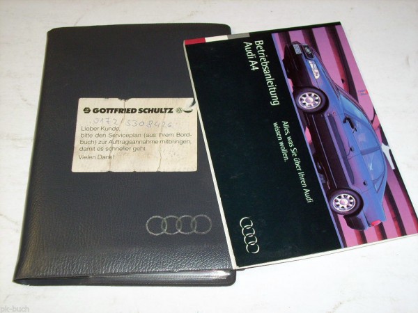 Bordmappe mit Betriebsanleitung Audi A 4 Stand 1994