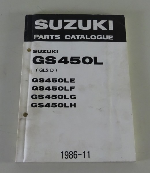 Teilekatalog / Parts Catalogue Suzuki GS 450L (GL51D) Stand 11/1986