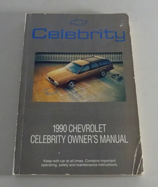 Owner´s Manual / Handbook Chevrolet Celebrity Stand 1990