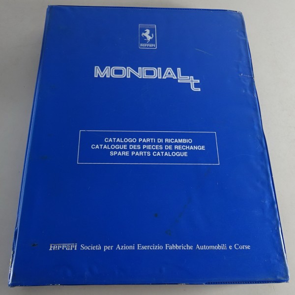 Teilekatalog / Spare Parts List Ferrari Mondial t + Mondial t Cabrio von 11/1989