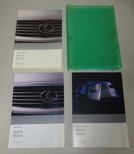 Owner's Manual / Handbook + Wallet Lexus IS 200 / 300 printed 2001