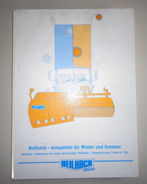 Betriebsanleitung + Teilekatalog Beilhack Tandem - Hydraulikanlage Stand 12/1996