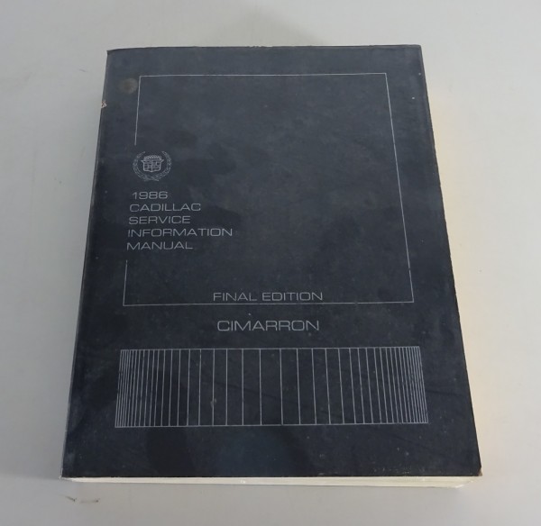 Workshop Manual / Service Manual Cadillac Cimarron from 1986