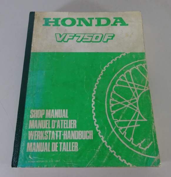 Werkstatthandbuch / Workshop Manual Honda VF 750 F / VF750F von 1983