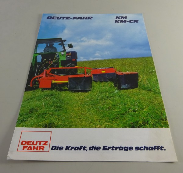 Prospekt / Prospekt Deutz-Fahr Kreiselmäher KM / KM - CR Stand 02/1984