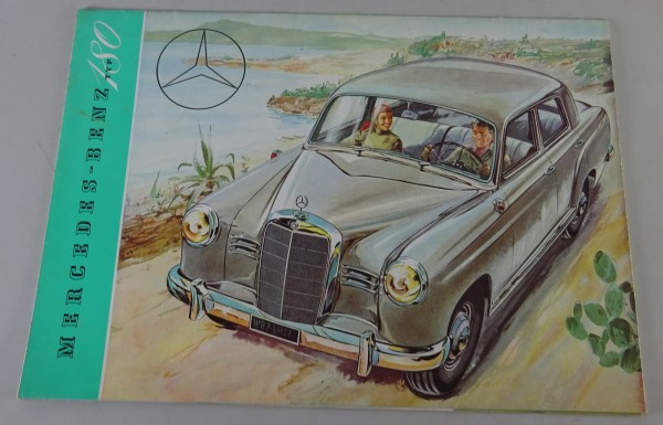 Prospekt / Broschüre Mercedes-Benz 180 Ponton W120 Stand 1953