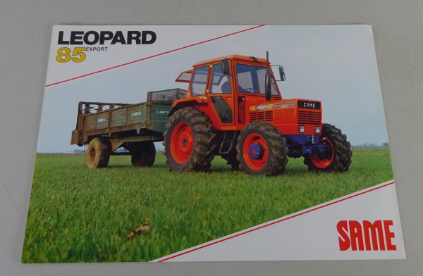 Prospektblatt / Datenblatt Same Leopard 85 Export Schlepper Stand 06/1980