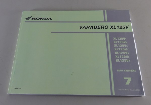 Teilekatalog / Parts Catalogue Honda Varadero XL 125 V Stand 04/2000