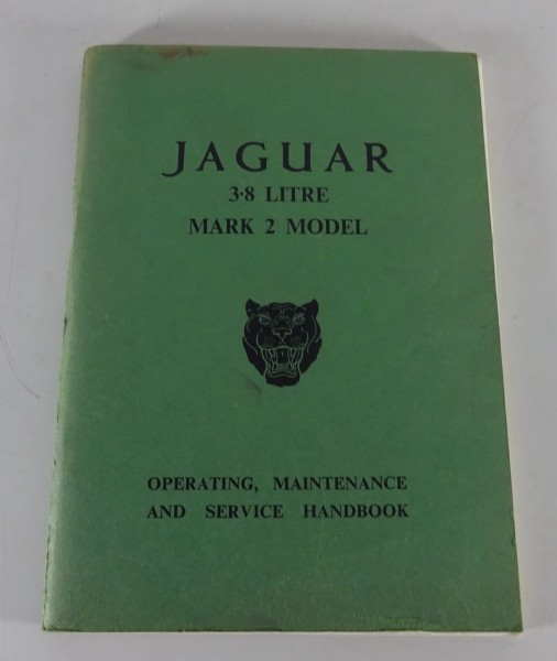 Owner´s Manual / Handbook Jaguar Mk. 2 / Mark II 3.8 liter ab 1959