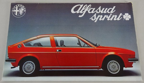 Prospekt / Faltprospekt / Broschüre Alfa Romeo Alfasud Sprint