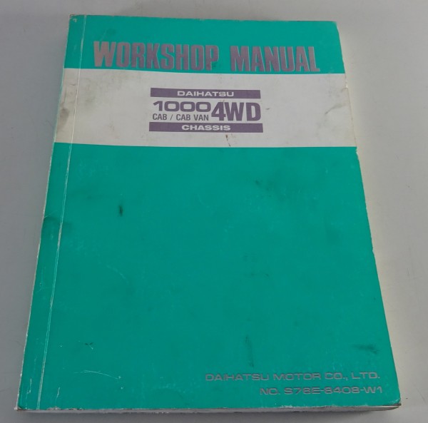 Workshop Manual | Fahrgestell / Chassis Daihatsu 1000 CAB / VAN 4WD Stand 9/1984