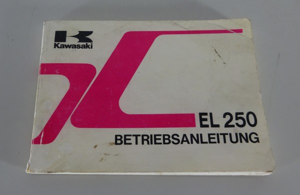 Betriebsanleitung / Handbuch Kawasaki EL 250 Stand 10/1991