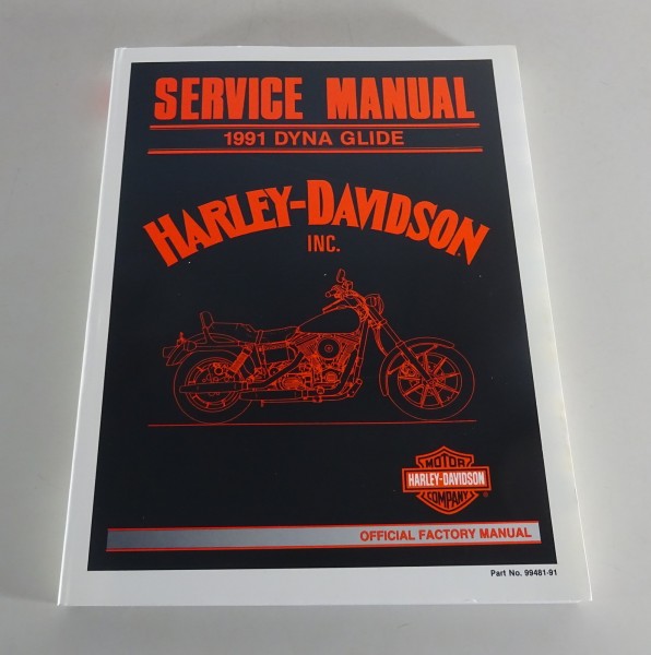 Workshop Manual Harley Davidson Dyna Glide Model 1991 from 09/1990