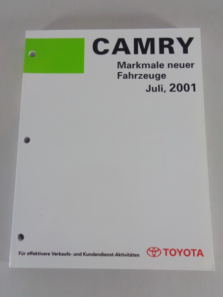 Werkstatthandbuch / Fahrzeugvorstellung Toyota Camry Stand 07/2001