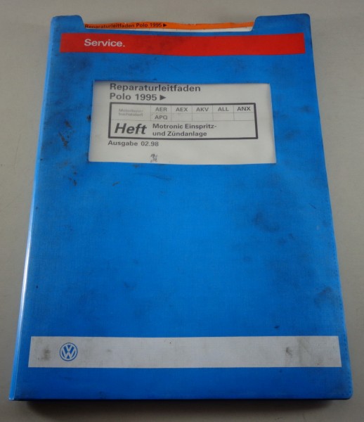 Werkstatthandbuch VW Polo 6N Motronic Einspritzanlage + Zündanlage Stand 02/1998