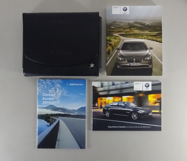 Notice d'utilisation + portefeuille bord BMW F01 Serie 7 730... Stand 03/2010