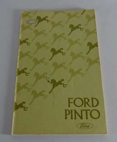 Owner´s Manual / Handbook Ford Pinto Stand 1975