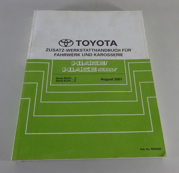 Werkstatthandbuch Toyota Hiace / Hiace S.B.V. Nachtrag von 08/2001