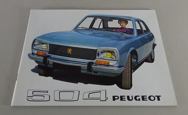 Prospekt / Broschüre Peugeot 504 Stand 1970