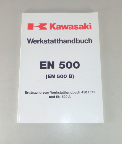 Werkstatthandbuch Nachtrag / Workshop Manual Kawasaki EN 500 / EN 500 B Stand 94