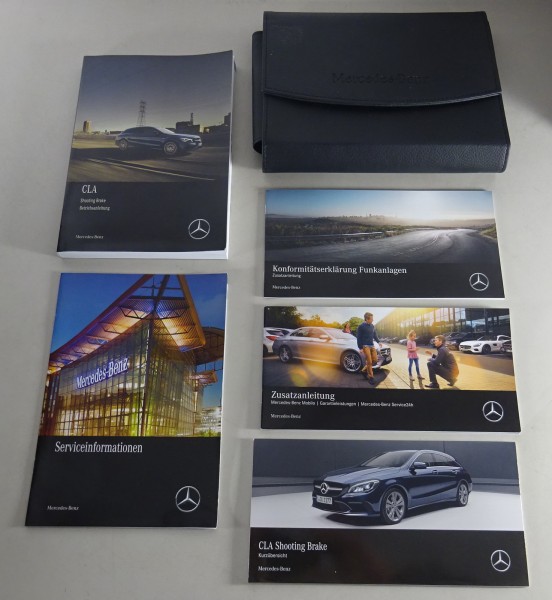 Bordmappe + Betriebsanleitung Mercedes-Benz CLA Shooting Brake X117 von 2018