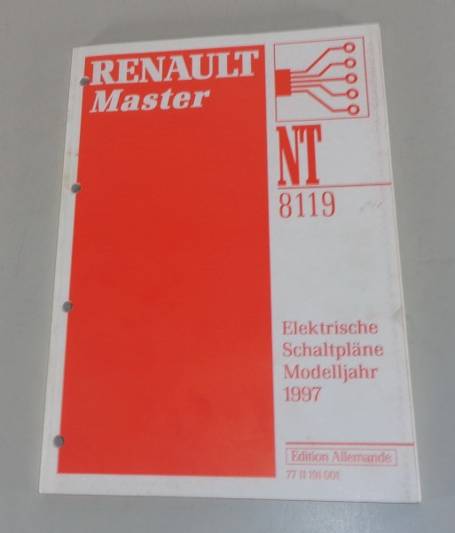 Werkstatthandbuch elektrische Schaltpläne Renault Master I Modelljahr 1997