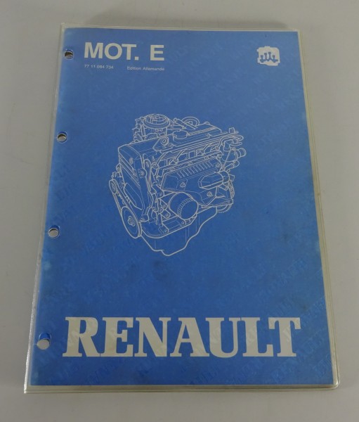 Werkstatthandbuch Renault 19 / R19 / E6J / Benzinmotor Stand 1990