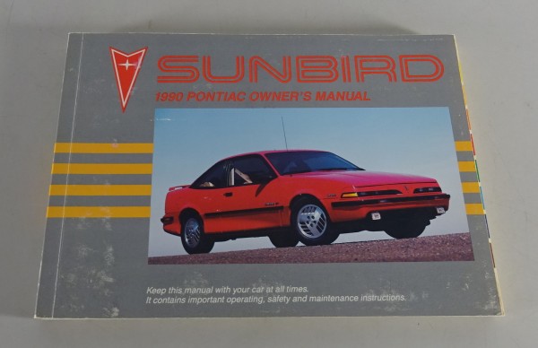 Owner´s Manual / Handbook Pontiac Sunbird Stand 1990